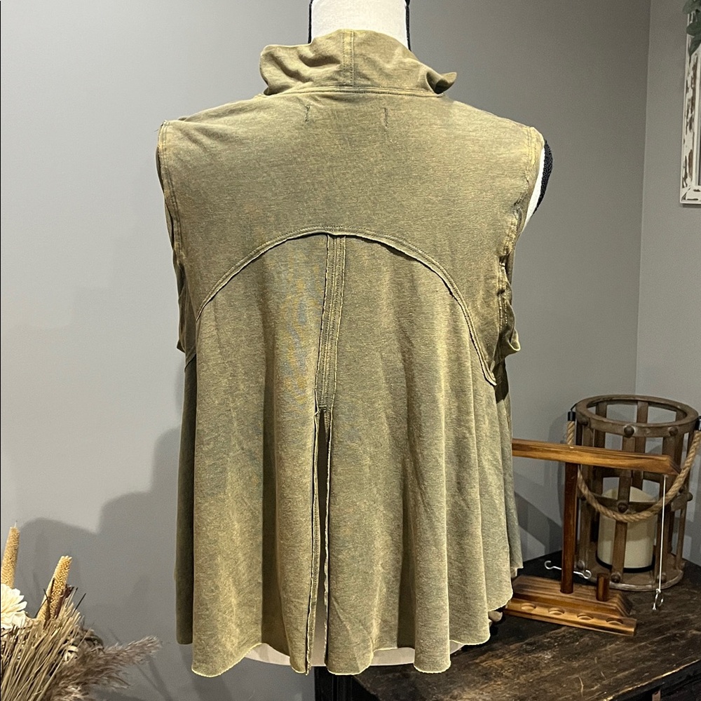 We The Free Olive Green Sleeveless Mock Neck Top - Picture 2 of 4